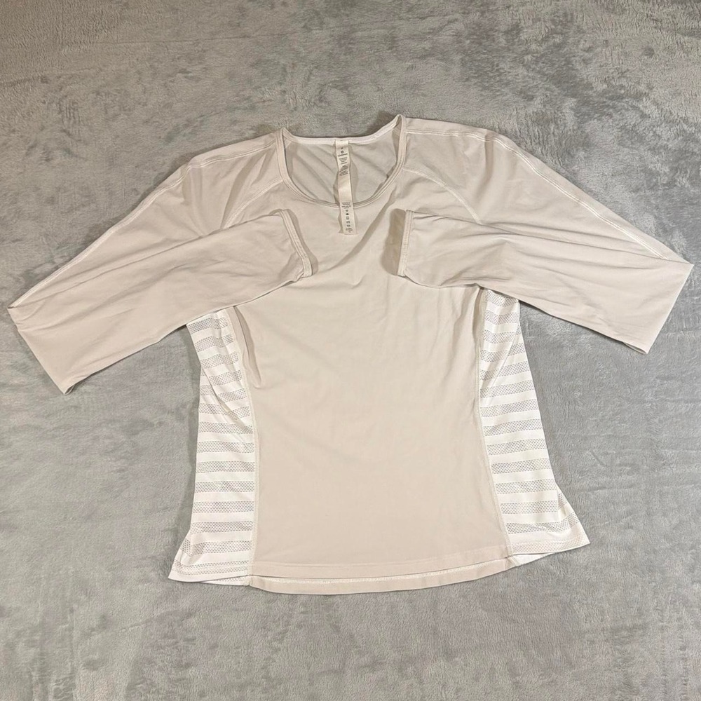 Lululemon Long Sleeve Training Top | White | Size 6